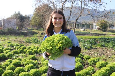 Ortaokul öğrencilerinden kareler